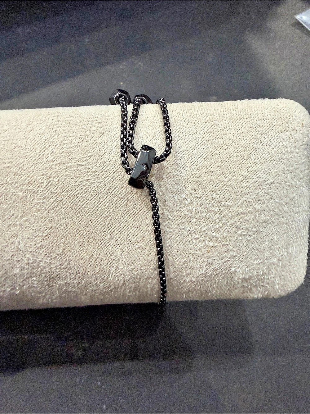 Kendra Scott Ott Adjustable Chain Bracelet in Gunmetal